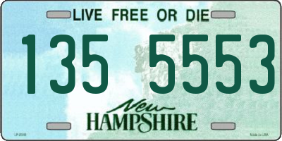 NH license plate 1355553