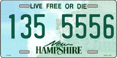 NH license plate 1355556