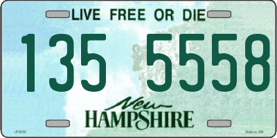 NH license plate 1355558