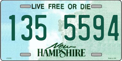 NH license plate 1355594