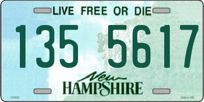 NH license plate 1355617