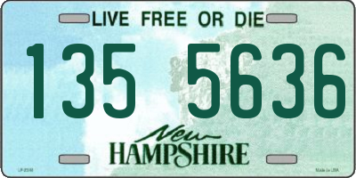 NH license plate 1355636