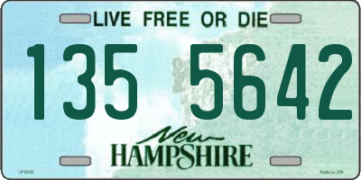 NH license plate 1355642