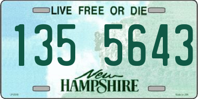 NH license plate 1355643