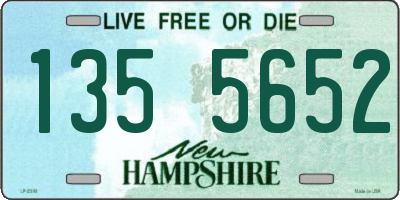 NH license plate 1355652