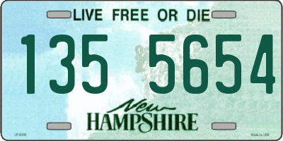 NH license plate 1355654