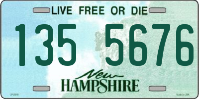 NH license plate 1355676
