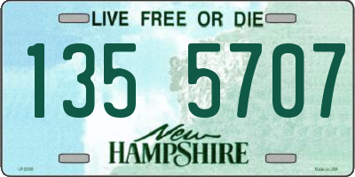 NH license plate 1355707