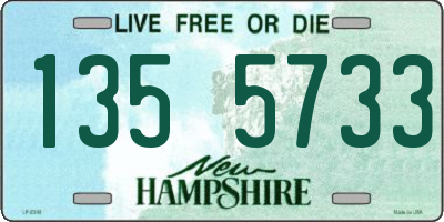 NH license plate 1355733