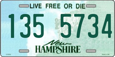 NH license plate 1355734