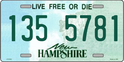 NH license plate 1355781