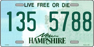 NH license plate 1355788
