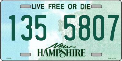 NH license plate 1355807