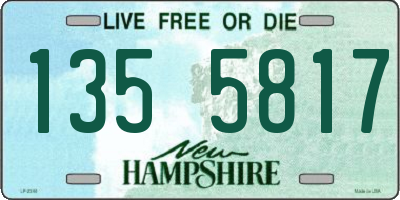 NH license plate 1355817