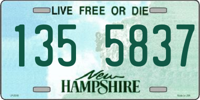 NH license plate 1355837