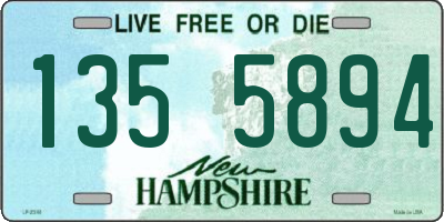NH license plate 1355894