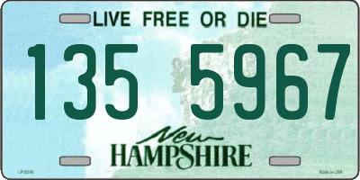 NH license plate 1355967