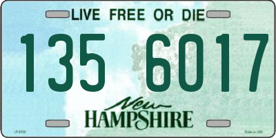 NH license plate 1356017