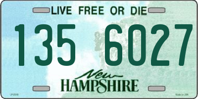NH license plate 1356027