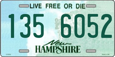 NH license plate 1356052