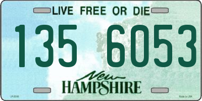 NH license plate 1356053