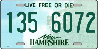 NH license plate 1356072