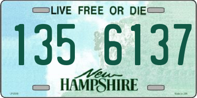 NH license plate 1356137