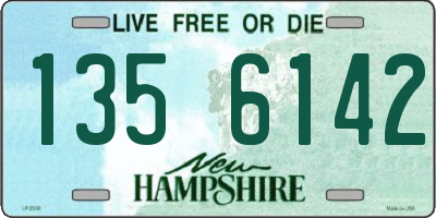 NH license plate 1356142