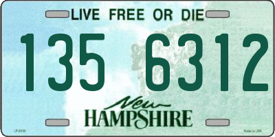 NH license plate 1356312