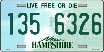 NH license plate 1356326