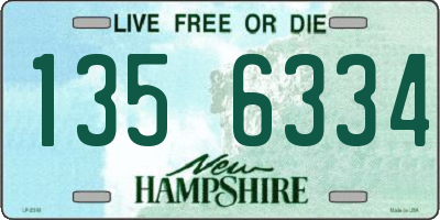 NH license plate 1356334