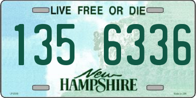 NH license plate 1356336