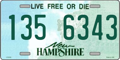 NH license plate 1356343