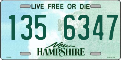 NH license plate 1356347