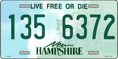 NH license plate 1356372