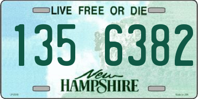 NH license plate 1356382