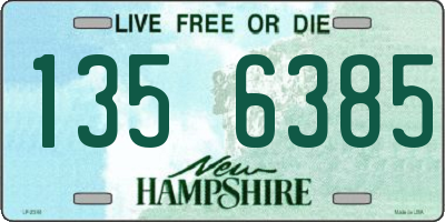 NH license plate 1356385
