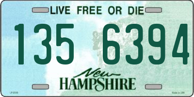 NH license plate 1356394