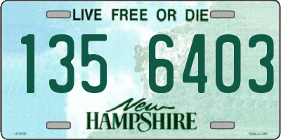 NH license plate 1356403