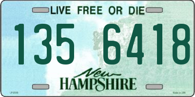 NH license plate 1356418