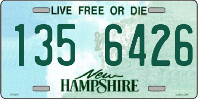 NH license plate 1356426