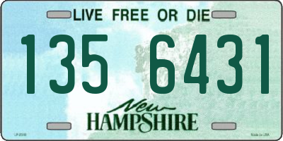 NH license plate 1356431