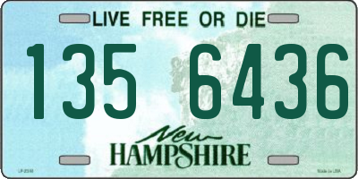 NH license plate 1356436