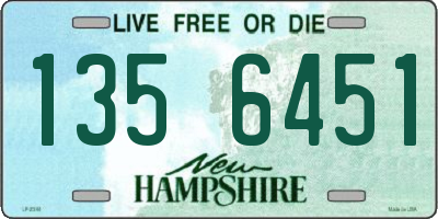 NH license plate 1356451