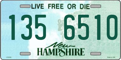 NH license plate 1356510