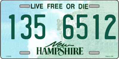 NH license plate 1356512