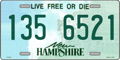 NH license plate 1356521