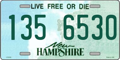 NH license plate 1356530