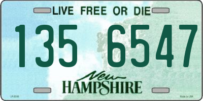 NH license plate 1356547