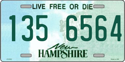 NH license plate 1356564